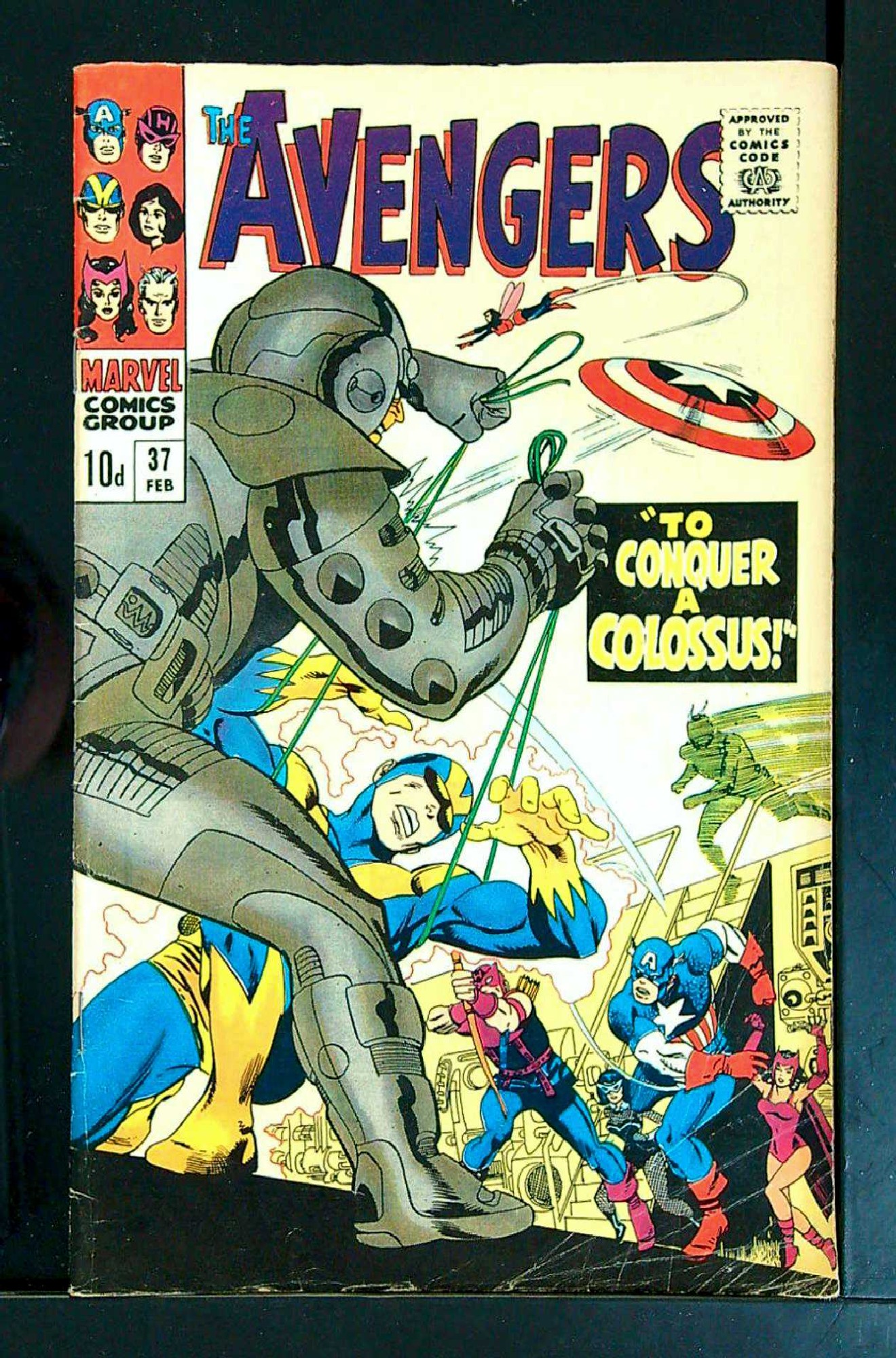Cover of Avengers (Vol 1) #37. One of 250,000 Vintage American Comics on sale from Krypton!