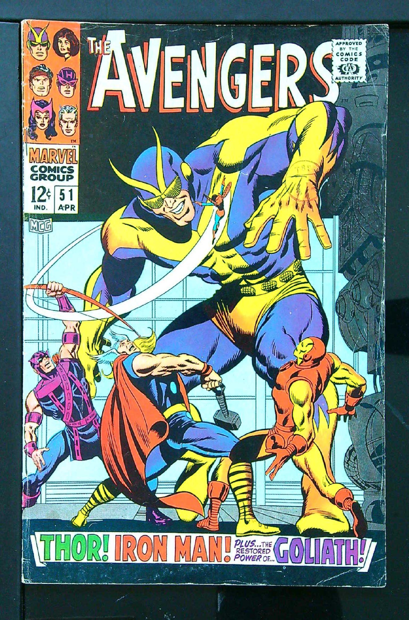 Cover of Avengers (Vol 1) #51. One of 250,000 Vintage American Comics on sale from Krypton!
