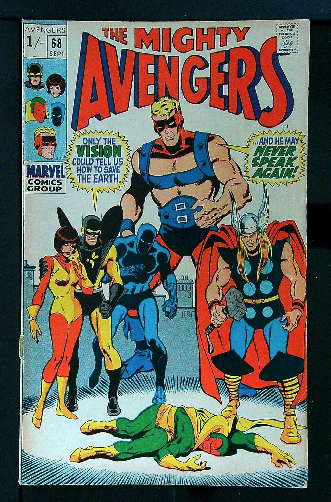 Cover of Avengers (Vol 1) #68. One of 250,000 Vintage American Comics on sale from Krypton!