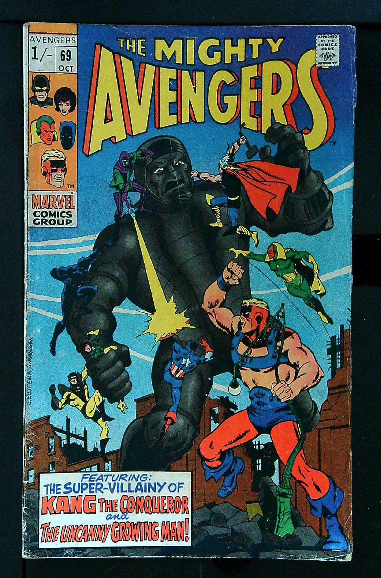 Cover of Avengers (Vol 1) #69. One of 250,000 Vintage American Comics on sale from Krypton!