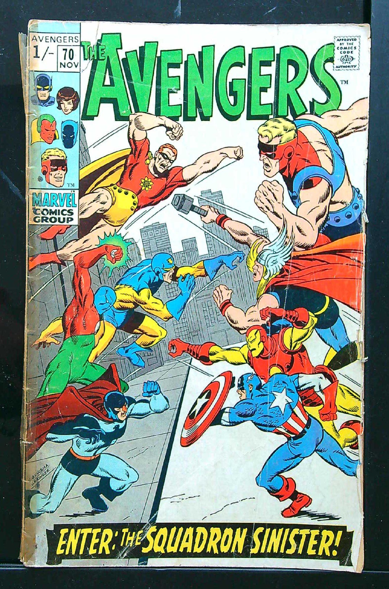 Cover of Avengers (Vol 1) #70. One of 250,000 Vintage American Comics on sale from Krypton!