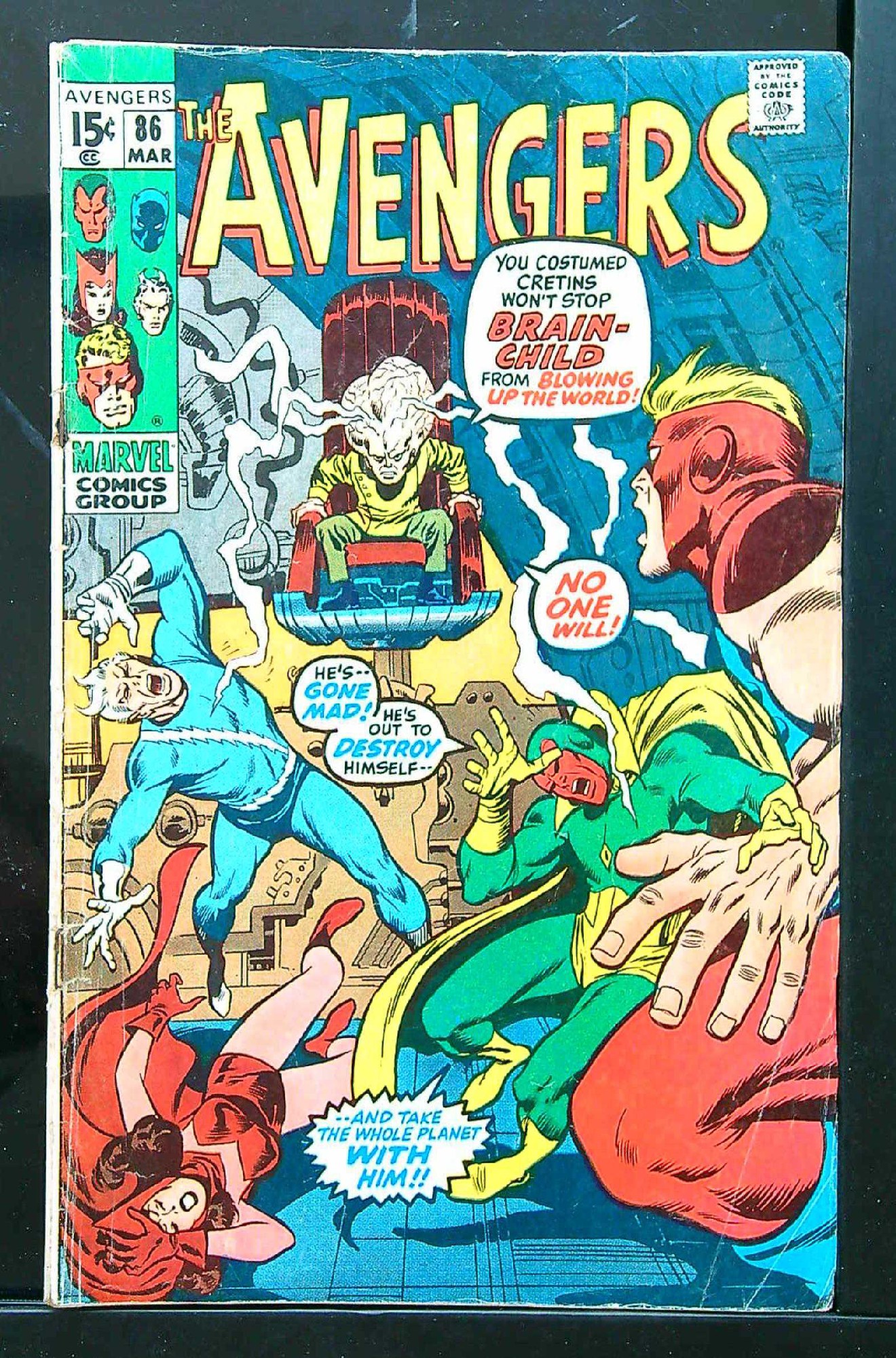 2nd Squadron Supreme<br>ACTUAL SCAN OF COMIC!<br> Cover of Avengers (Vol 1) #86. One of 250,000 Vintage American Comics on sale from Krypton!