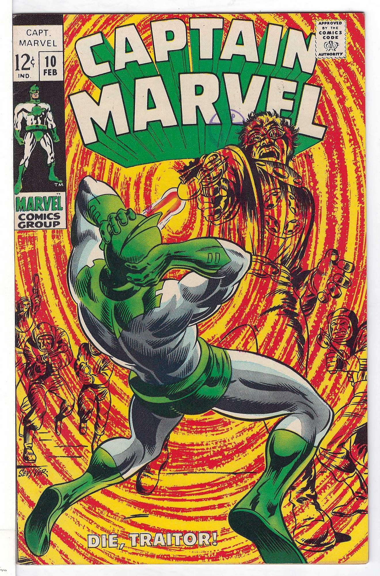 Cover of Captain Marvel (Vol 1) #10. One of 250,000 Vintage American Comics on sale from Krypton!