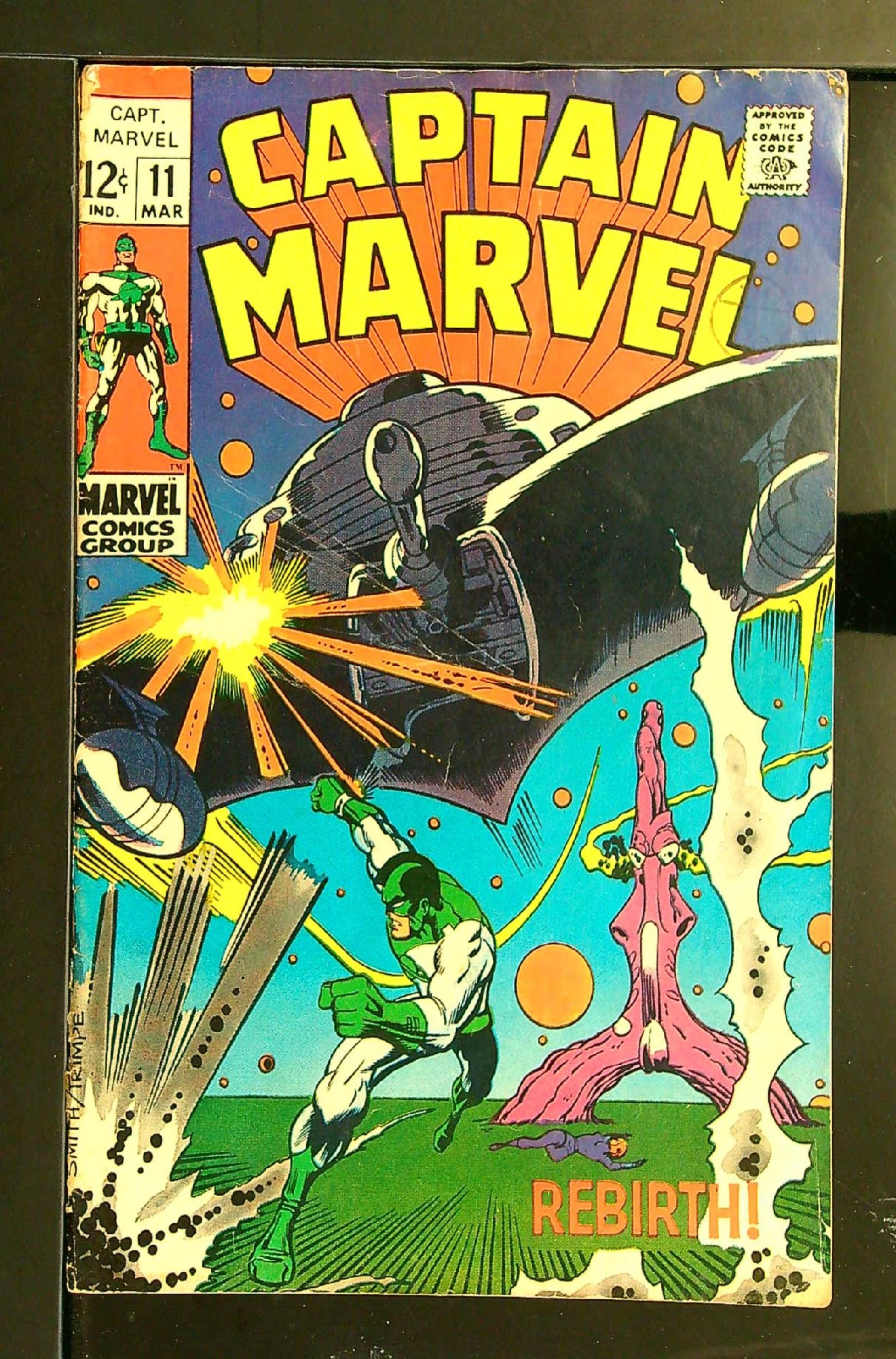 Cover of Captain Marvel (Vol 1) #11. One of 250,000 Vintage American Comics on sale from Krypton!