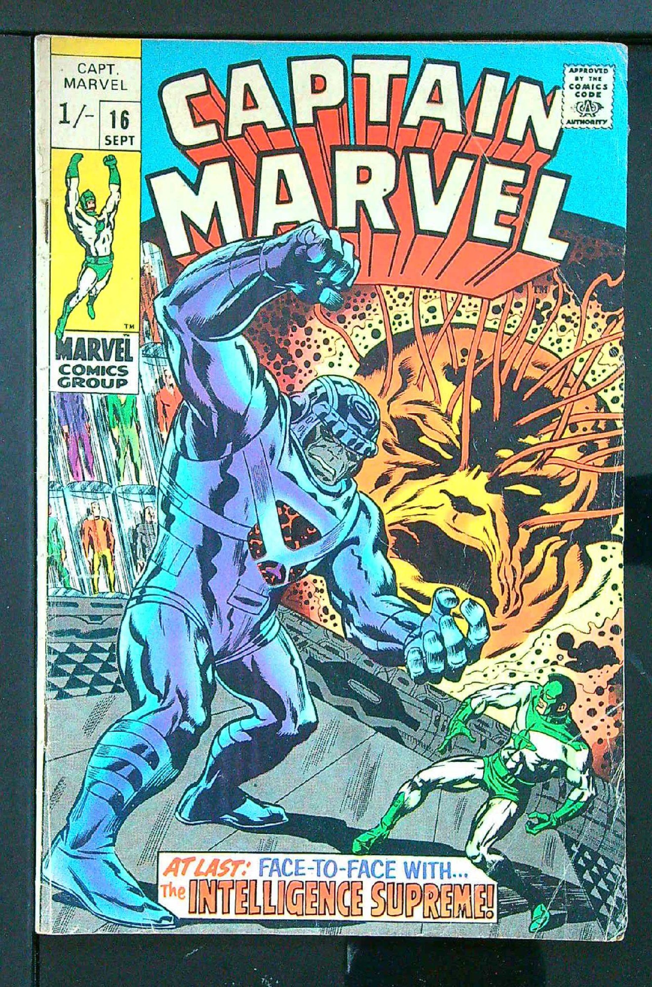 Cover of Captain Marvel (Vol 1) #16. One of 250,000 Vintage American Comics on sale from Krypton!