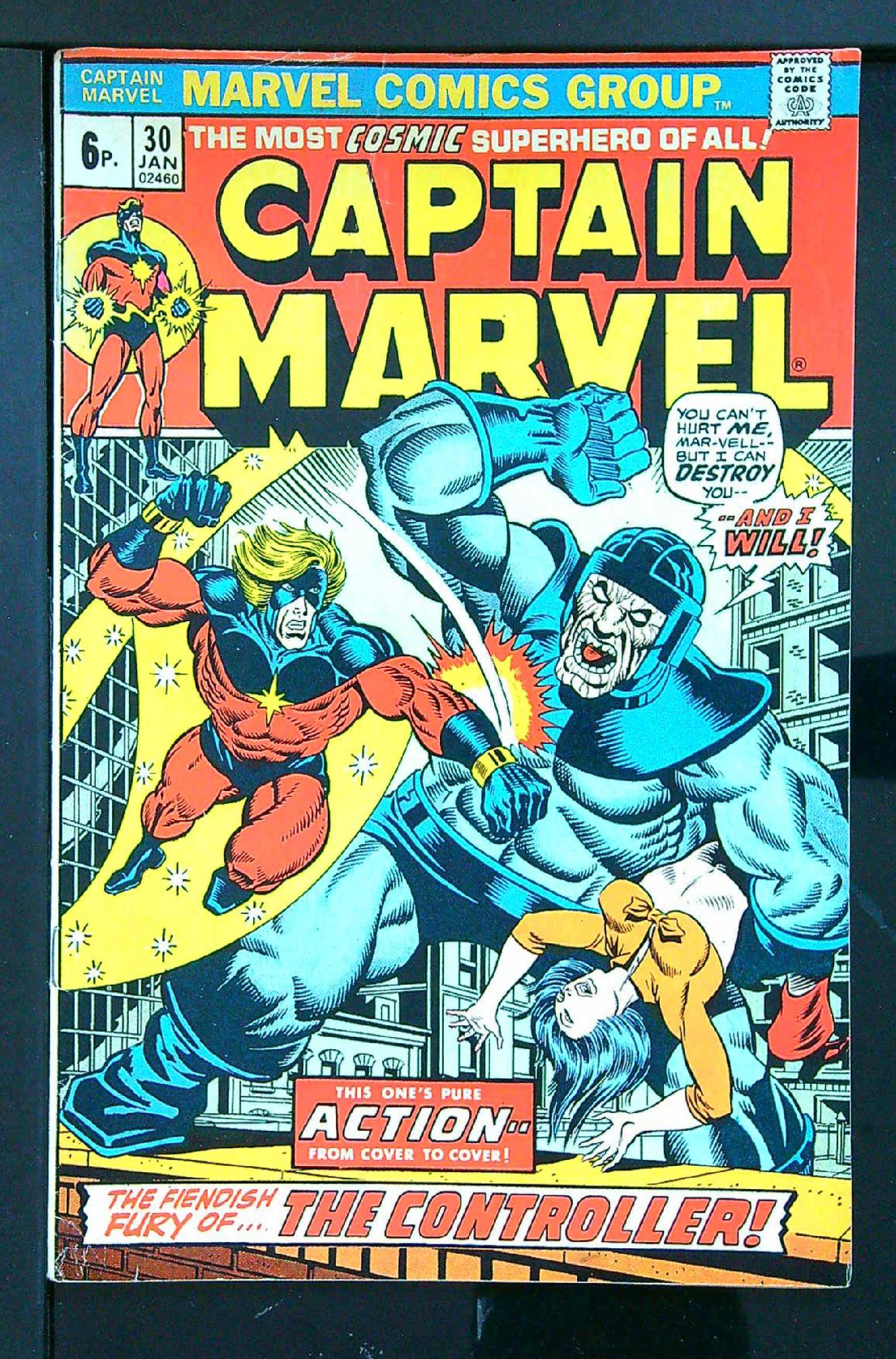 Cover of Captain Marvel (Vol 1) #30. One of 250,000 Vintage American Comics on sale from Krypton!