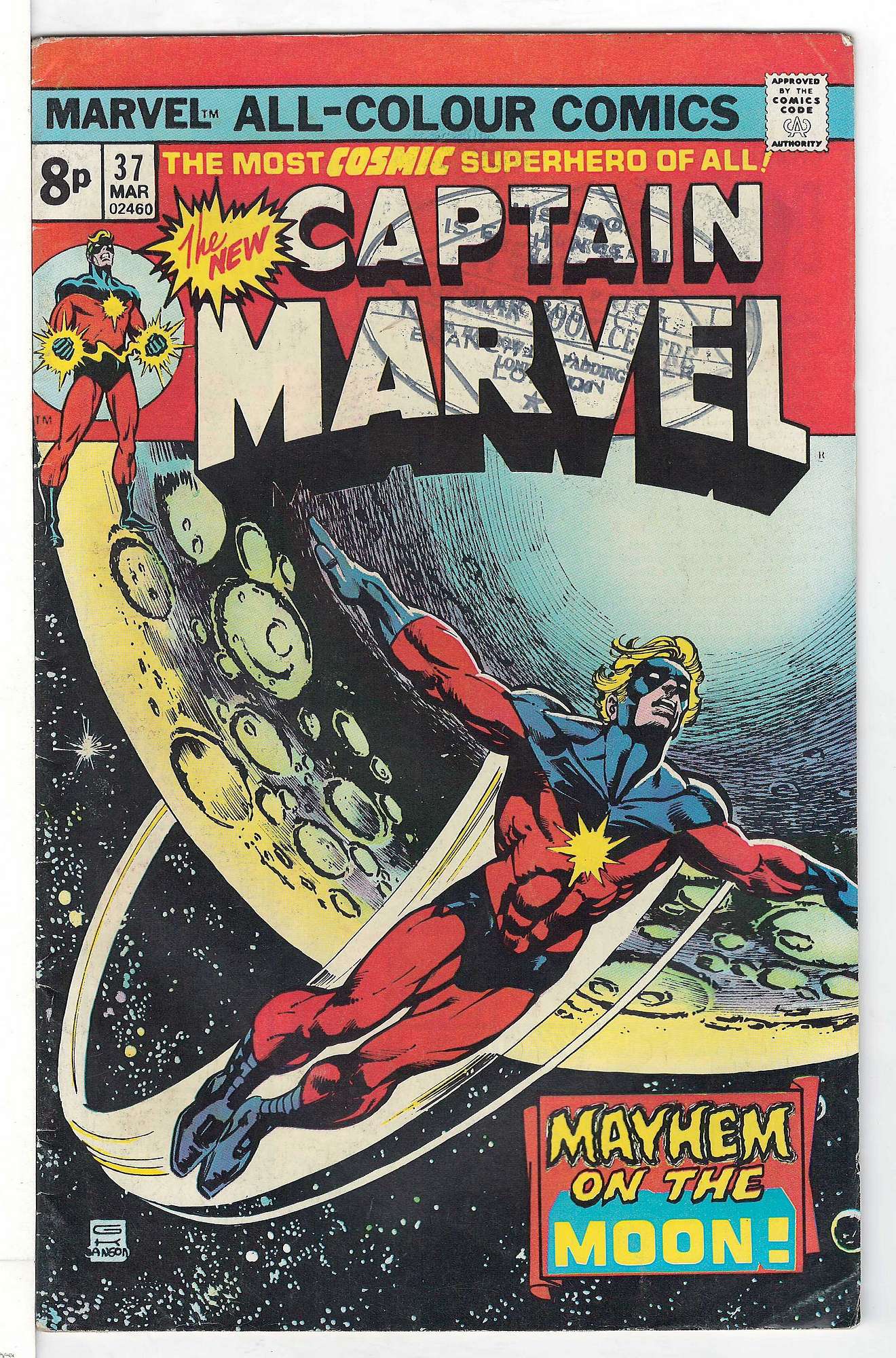 Cover of Captain Marvel (Vol 1) #37. One of 250,000 Vintage American Comics on sale from Krypton!