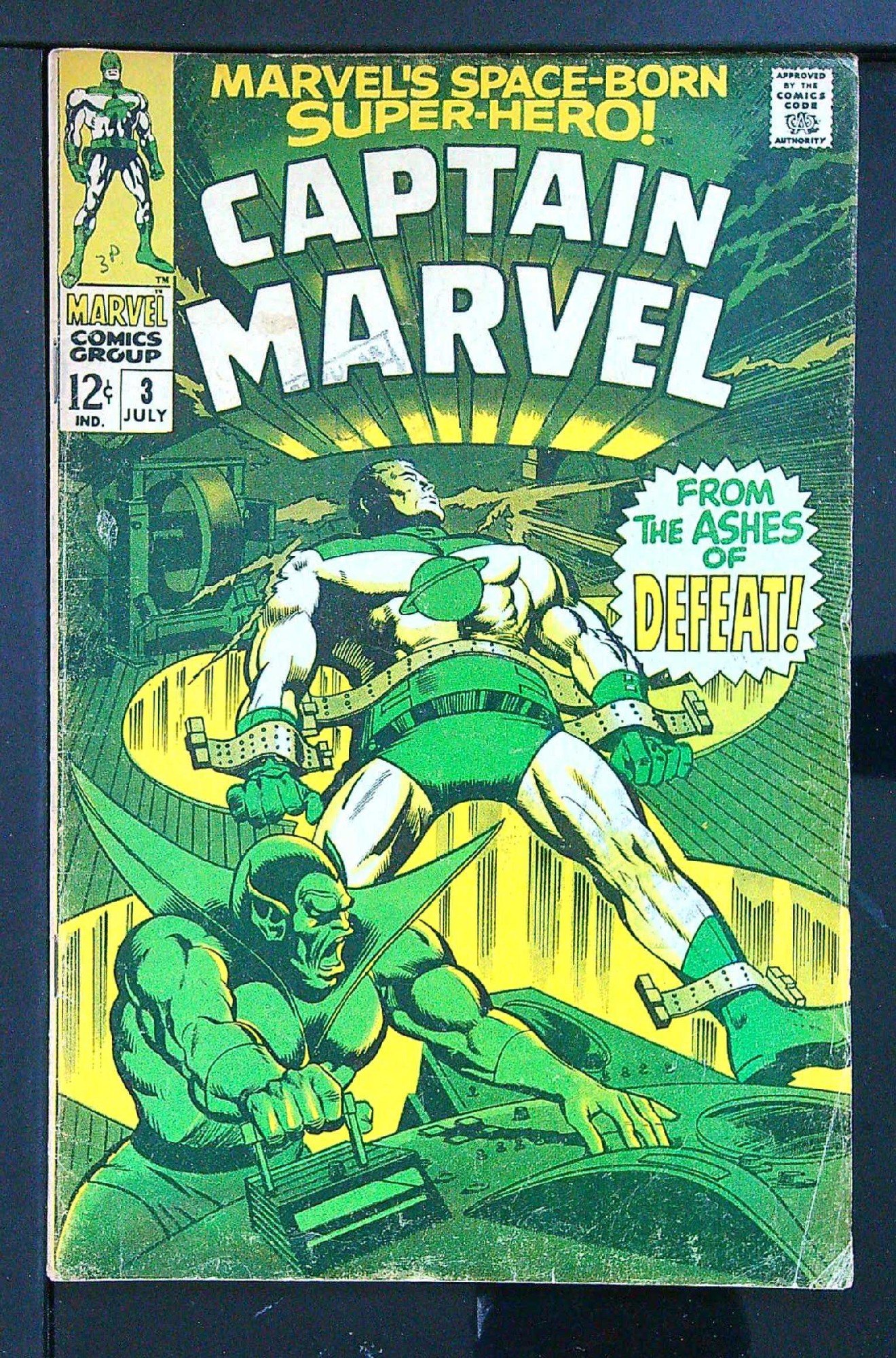 Cover of Captain Marvel (Vol 1) #3. One of 250,000 Vintage American Comics on sale from Krypton!