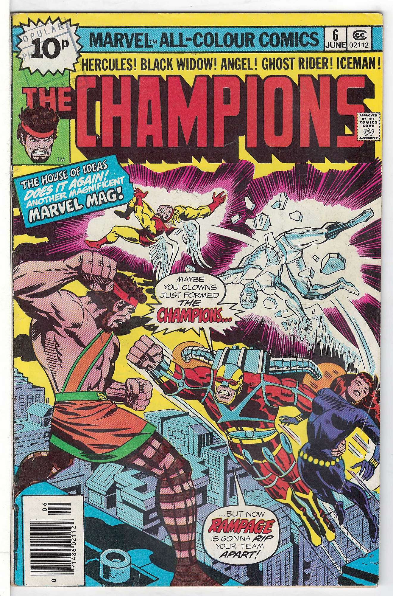 Cover of Champions (Vol 1) The #6. One of 250,000 Vintage American Comics on sale from Krypton!