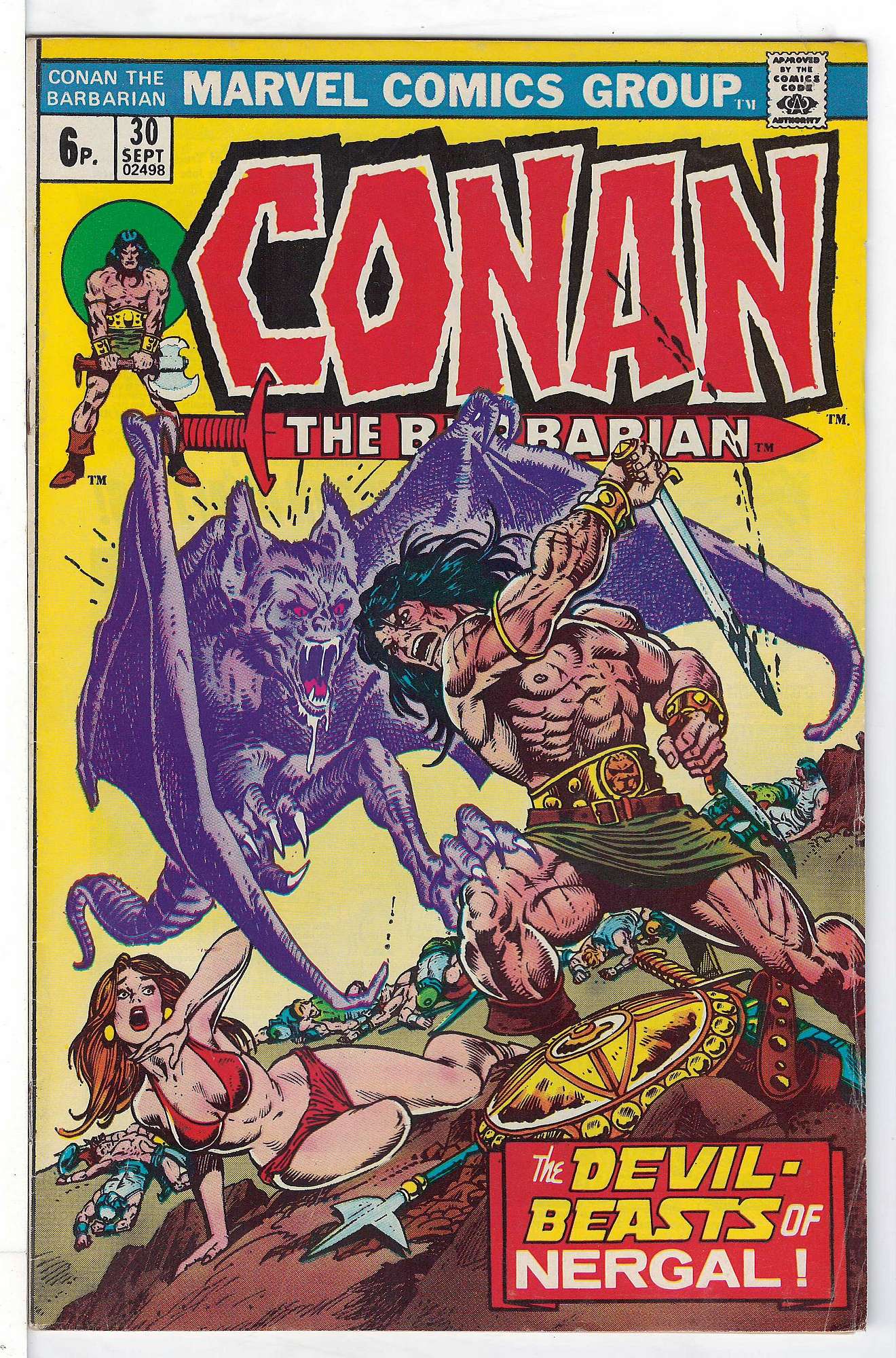 Cover of Conan the Barbarian (Vol 1) #30. One of 250,000 Vintage American Comics on sale from Krypton!