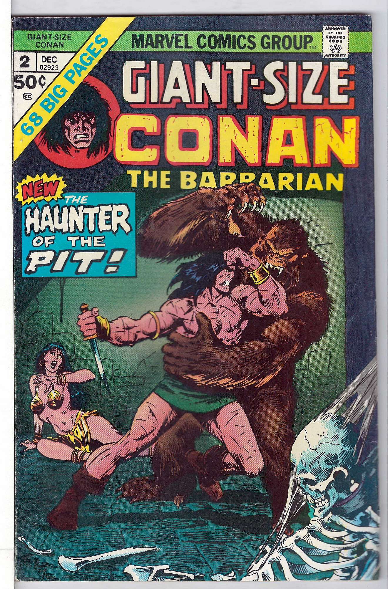 ACTUAL SCAN OF COMIC!<br> Cover of Giant-Size Conan the Barbarian (Vol 1) #2. One of 250,000 Vintage American Comics on sale from Krypton!