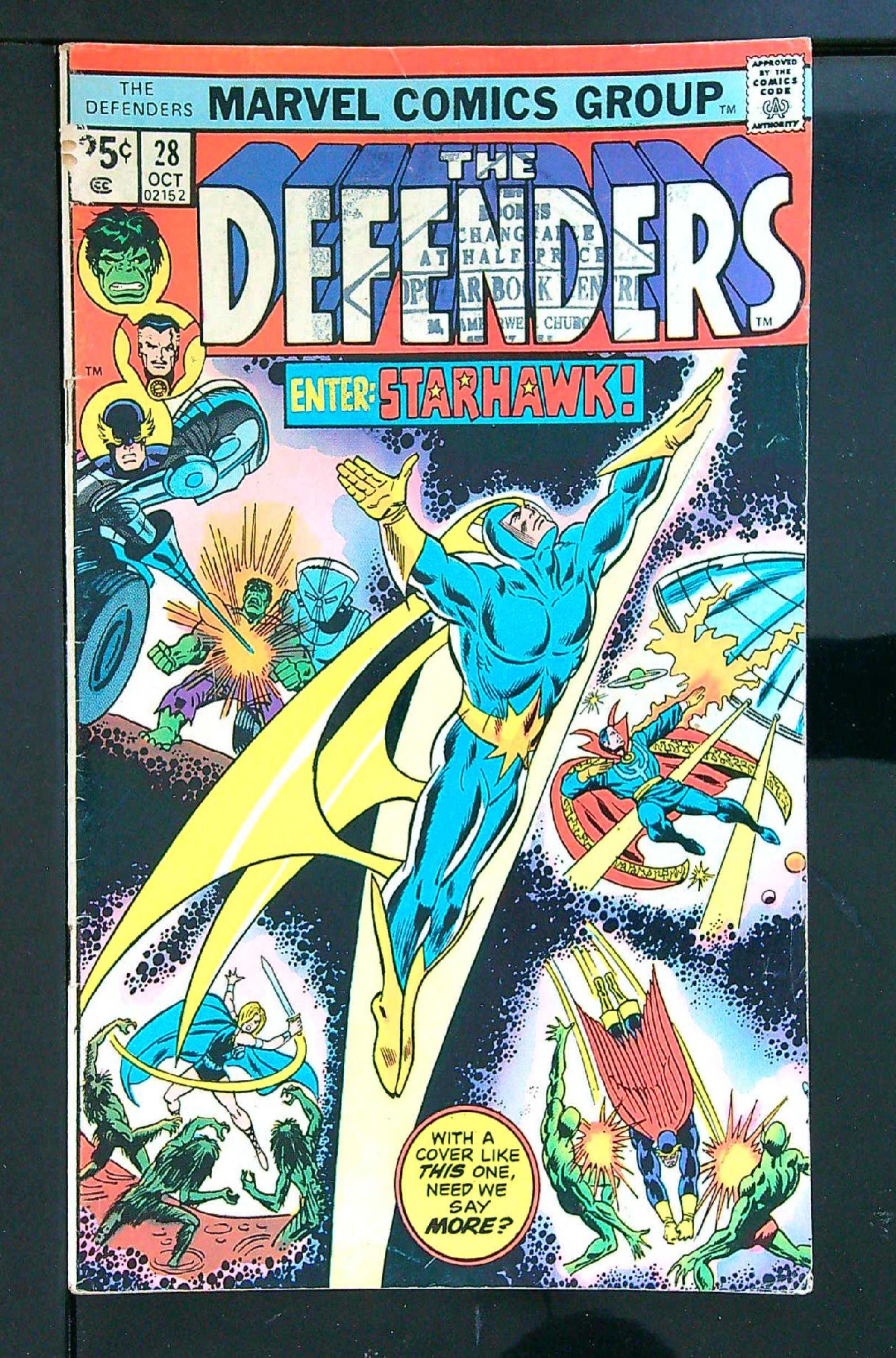 Cover of Defenders (Vol 1) #28. One of 250,000 Vintage American Comics on sale from Krypton!