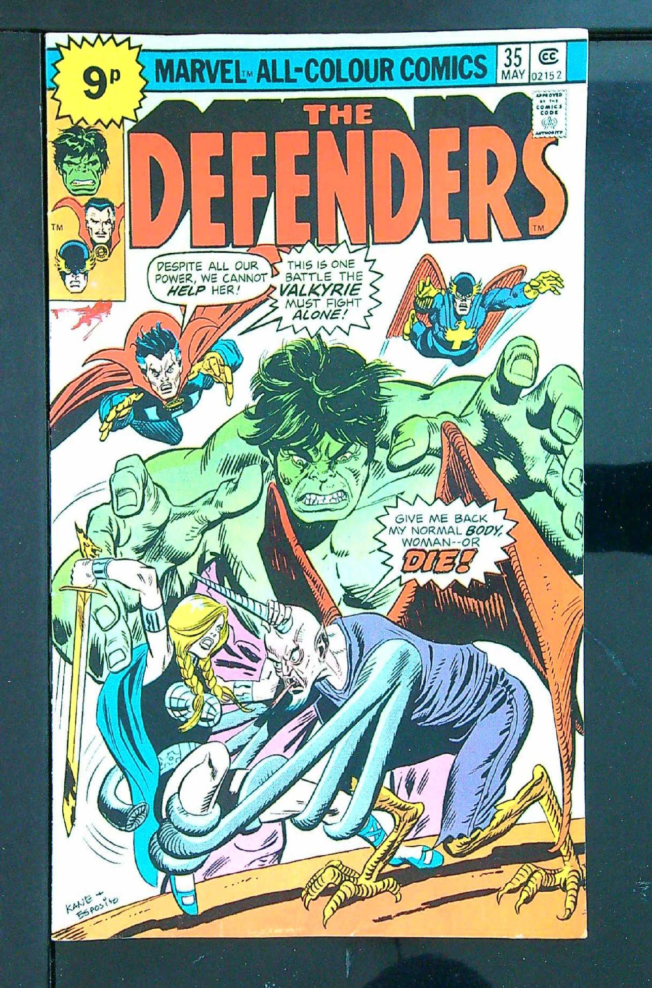 Cover of Defenders (Vol 1) #35. One of 250,000 Vintage American Comics on sale from Krypton!