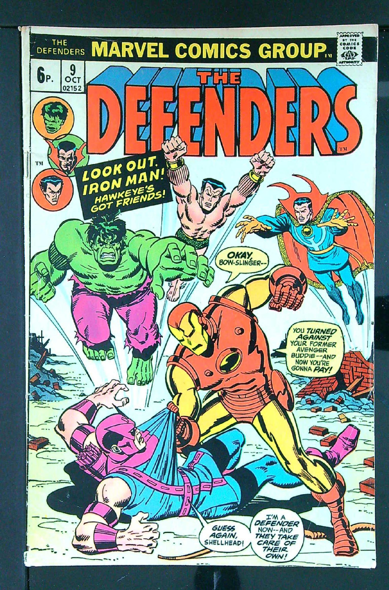 Cover of Defenders (Vol 1) #9. One of 250,000 Vintage American Comics on sale from Krypton!