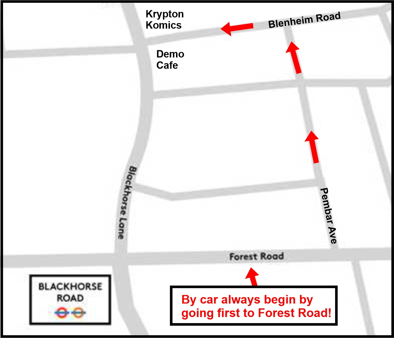 Location of Krypton Comics