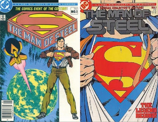 Variants covers for Man of Steel issue 1